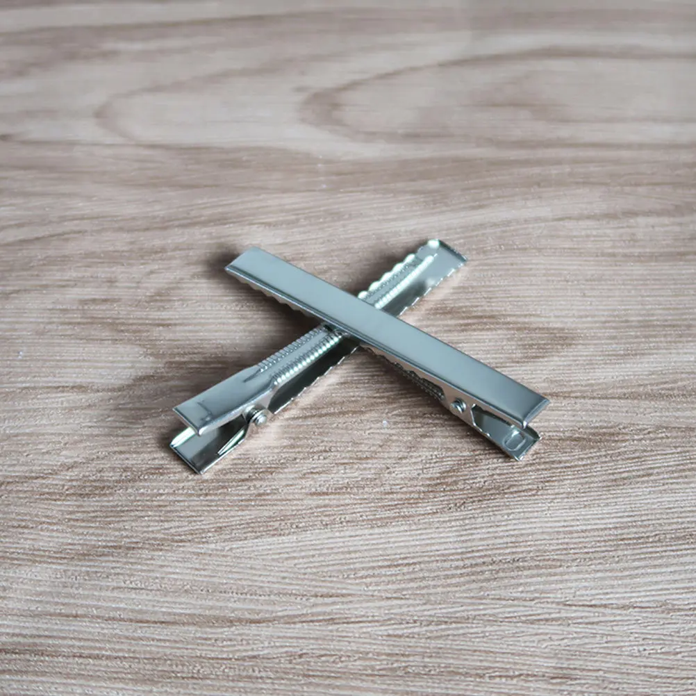 

200 шт., 4,6 см, металлические зажимы в виде утконоса, прочные, гладкие, с гладкой поверхностью, для укладки волос в салоне, зажим для утконоса, заколка «сделай сам»