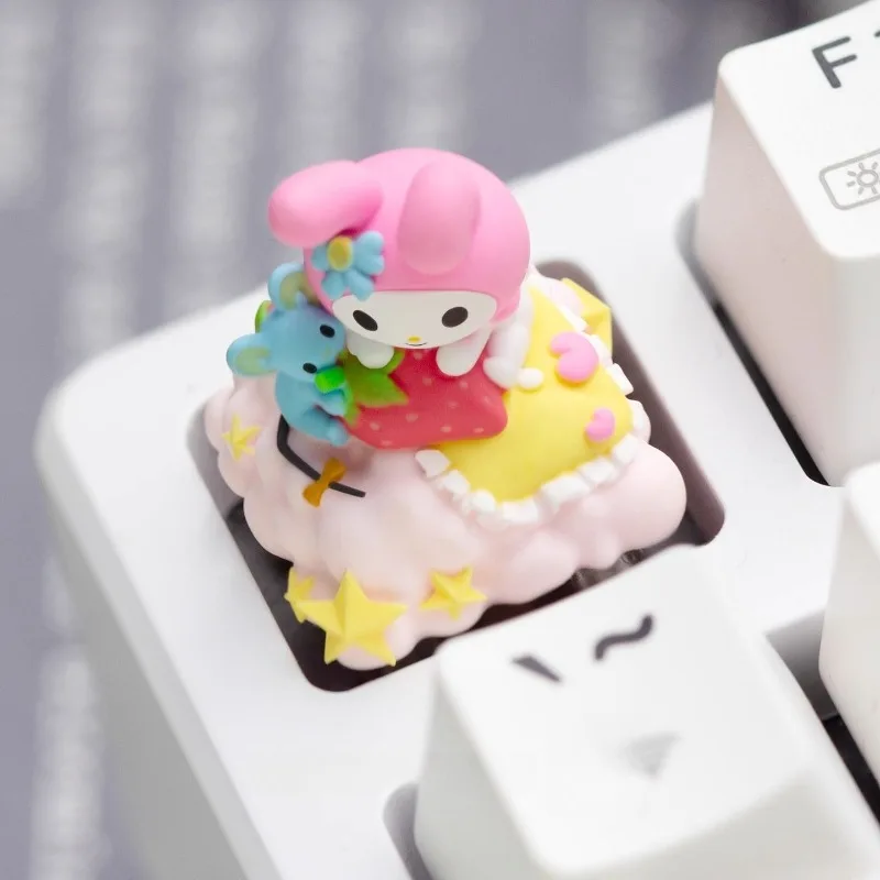 Kawaii Sanrio HelloKitty My Melody Kuromi Personalized ESC Keycap for Mechanical Keyboard Anime Cartoon Holiday Gift Toys view 4