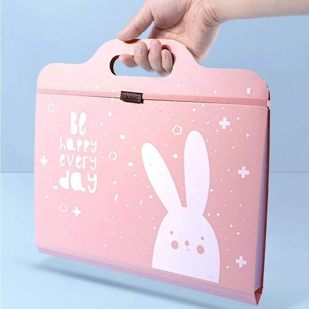 13 Pockets File Folder Portable Multifunctional Document Bag Dirtyproof Waterproof Work Collection Organizer