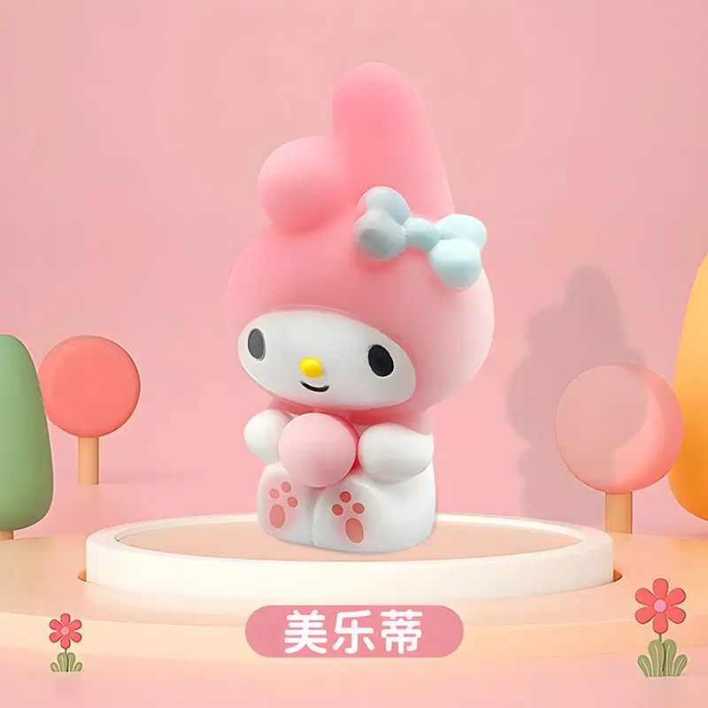 Sanrio Kawaii Melody Decompression Kuromi Cinnamoroll Stress Relief Squishy Blow Bubbles Pinch Toy Healing Children Gifts - Image 5