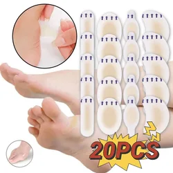 20PCS Soft Gel Shoes Sticker Hydrocolloid Patch Blister Protector Relief Pain Blisters Bunion Corrector Callus Remover Foot Care