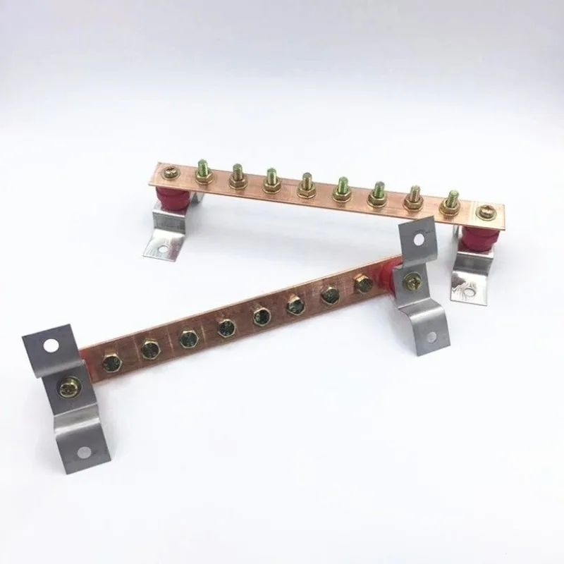 T2 bus copper bar, equal potential grounding copper bar, bus terminal, machine room grounding copper bar