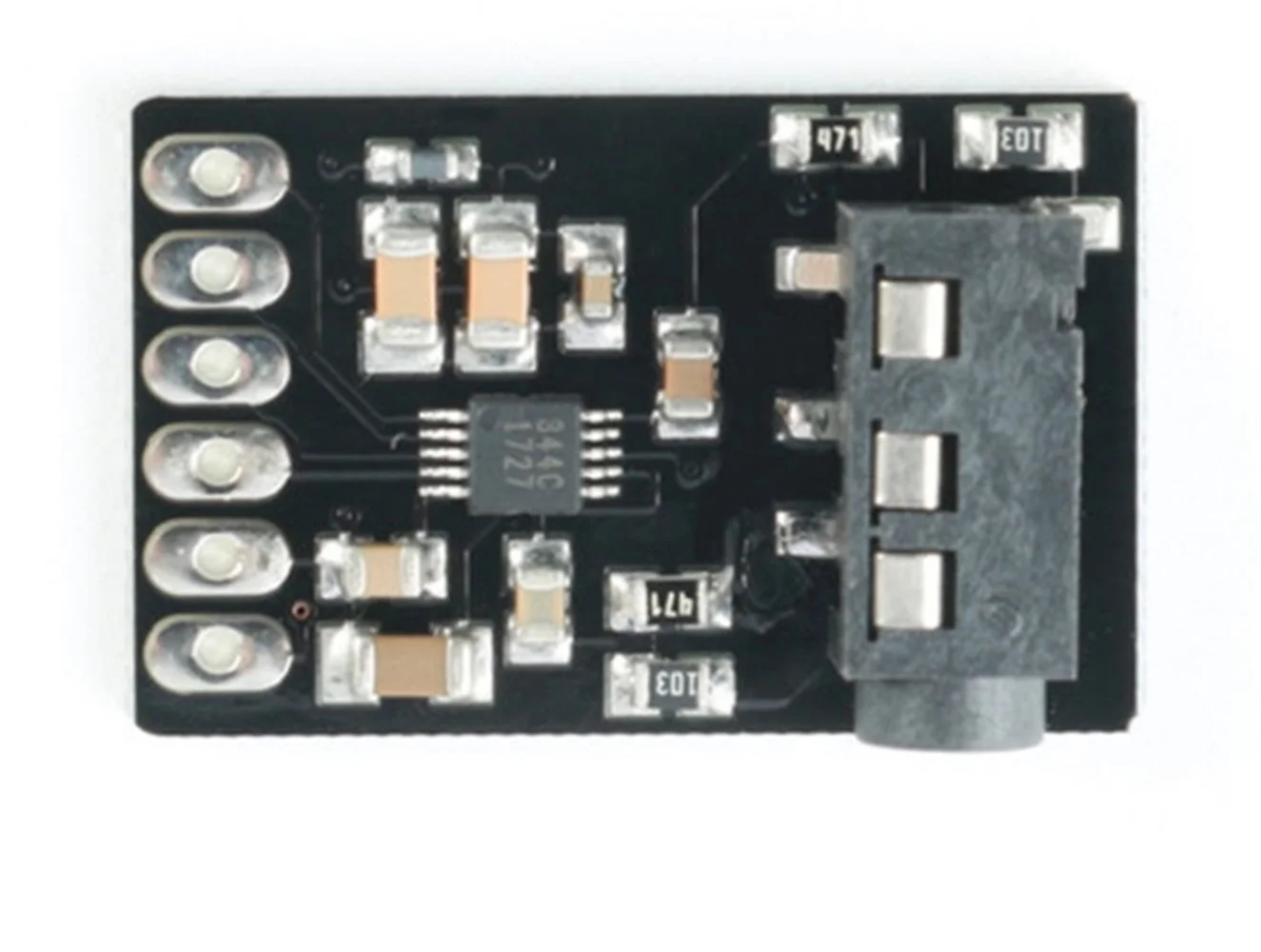 CS4344 Chip Audio DAC Module, DA Stereo, Conversor Digital para Analógico, Aquisição de Dados e Saída