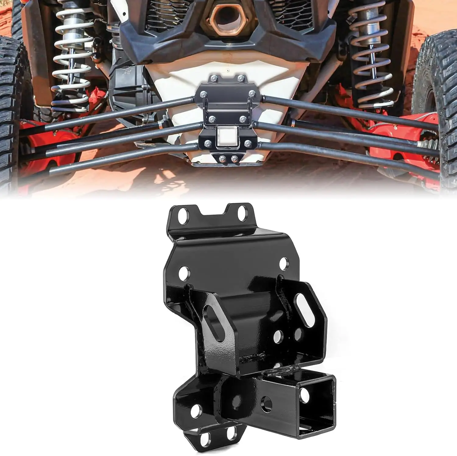 For Can Am Maverick X3 MAX (2022 - 2025) Towing, Metal, No Color Mentioned, No Drill Installation