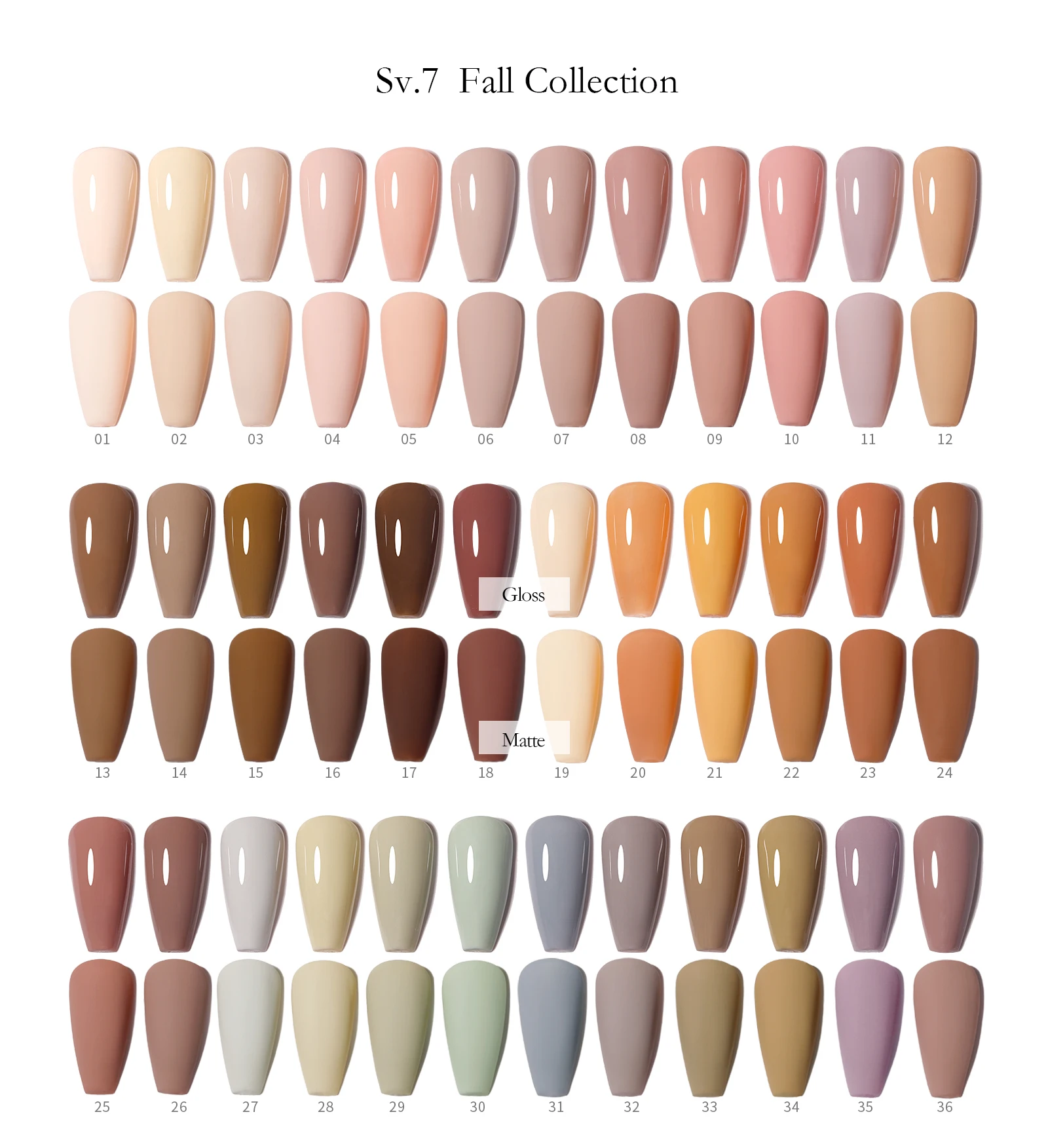 

Color Polish Wholesale Gel Polish Kit Brown Color Set OEM Private Label Non Toxic Supplies Salon Nail Polish