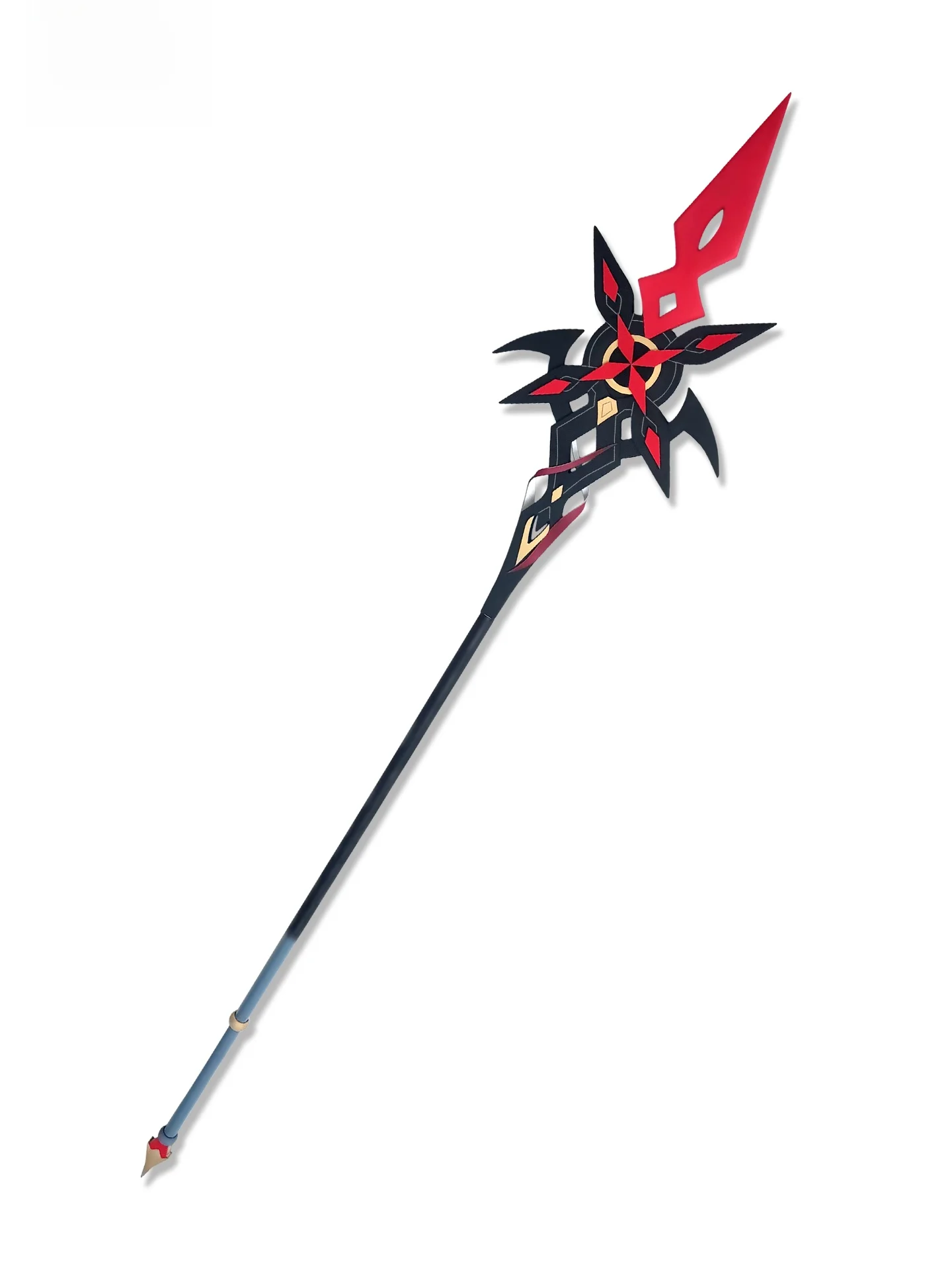 

Genin Impact Aloy Cosplay Props Glowing Version Long Lance Moon ape Scythe Anime Gng Cosplay Accories Weapons