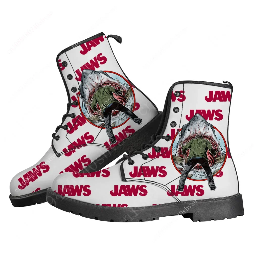 Jaws Movie Shark Boots Mens Womens Teenager Shoes Casual Boot Hot Movie Outdoor Light High Quality Couple Customize Shoe