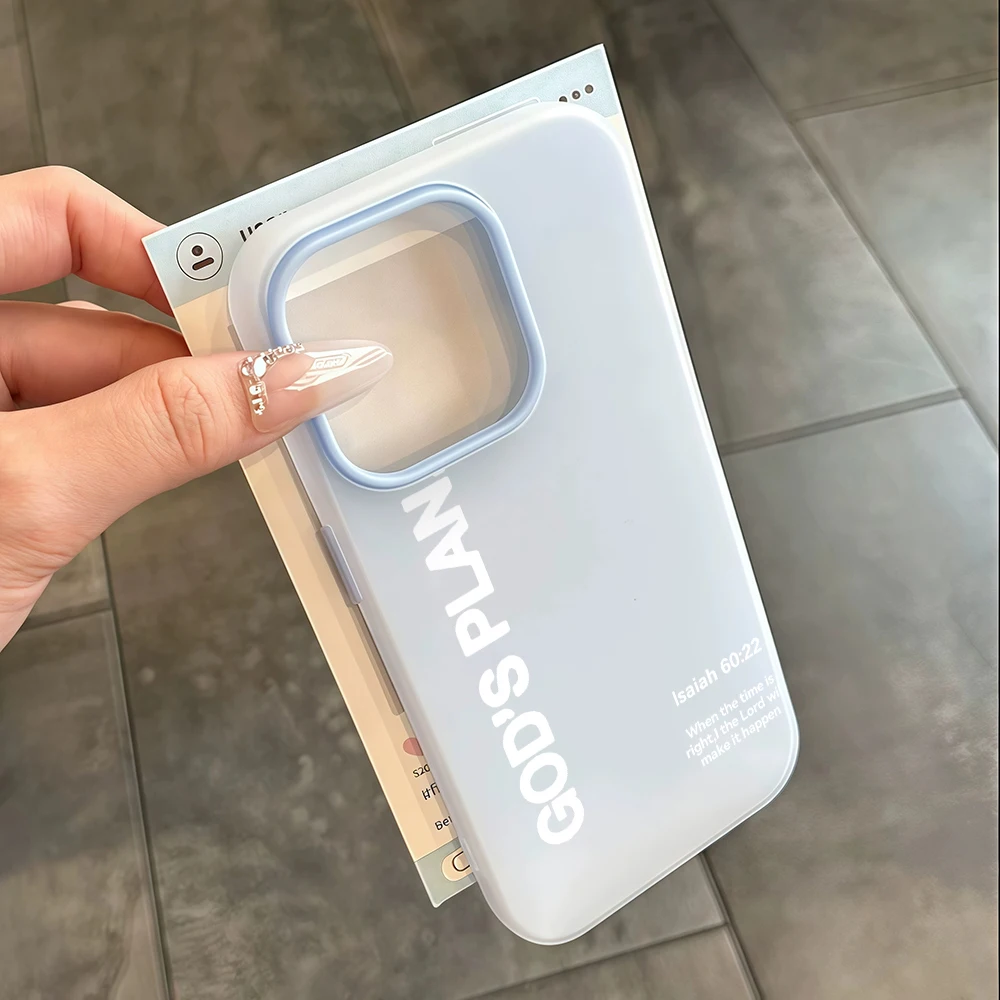 Für iPhone 17 15 16 14 Pro Max Hülle Plus „Gottes Plan“ Bibel-Cover für iPhone 13 11 12 ProMax XS XR 7 8 Plus Hüllen in Bonbonfarben – Detail 7