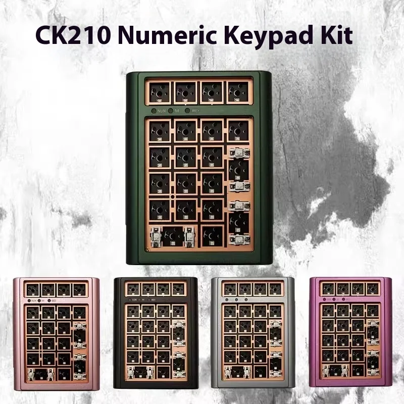 Mxrskey Ck210 Digital Mechanical Keyboard Kit 3modes Hot Swap Gasket Rgb Fr-4 Aluminium Alloy Keyboard Kit Customized For Office