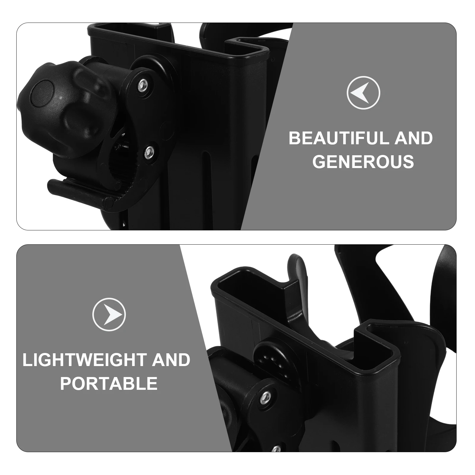 

Adjustable Mic Stand Cup Holder Clamp Strong Plastic Drink Holder Water Bottles Compact Cup Cradle For Music - Universal