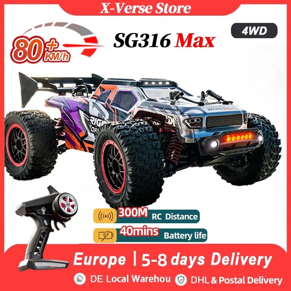 

ZLL SG316 MAX RC Offroad 4x4 High Speed Drift Racing Car 80KM/H 4WD Remote Control Car SG116 Max 1:16 Brushless Motor RC Toy