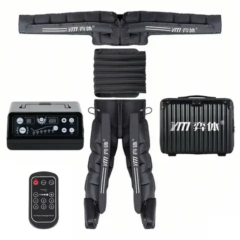 Sistema de terapia de presión de piernas YITI, máquina de drenaje linfático neumático para todo el cuerpo, masajeador de pies de compresión de aire, 6 cámaras