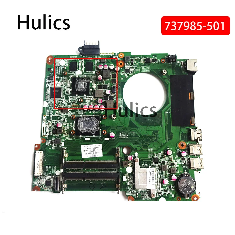 Hulics Used DA0U81MB6C0 REV : C 737985-001 737985-601 Laptop Motherboard For HP Pavilion 15-N NOTEBOOK DSC 8670M 2G I3-3217U