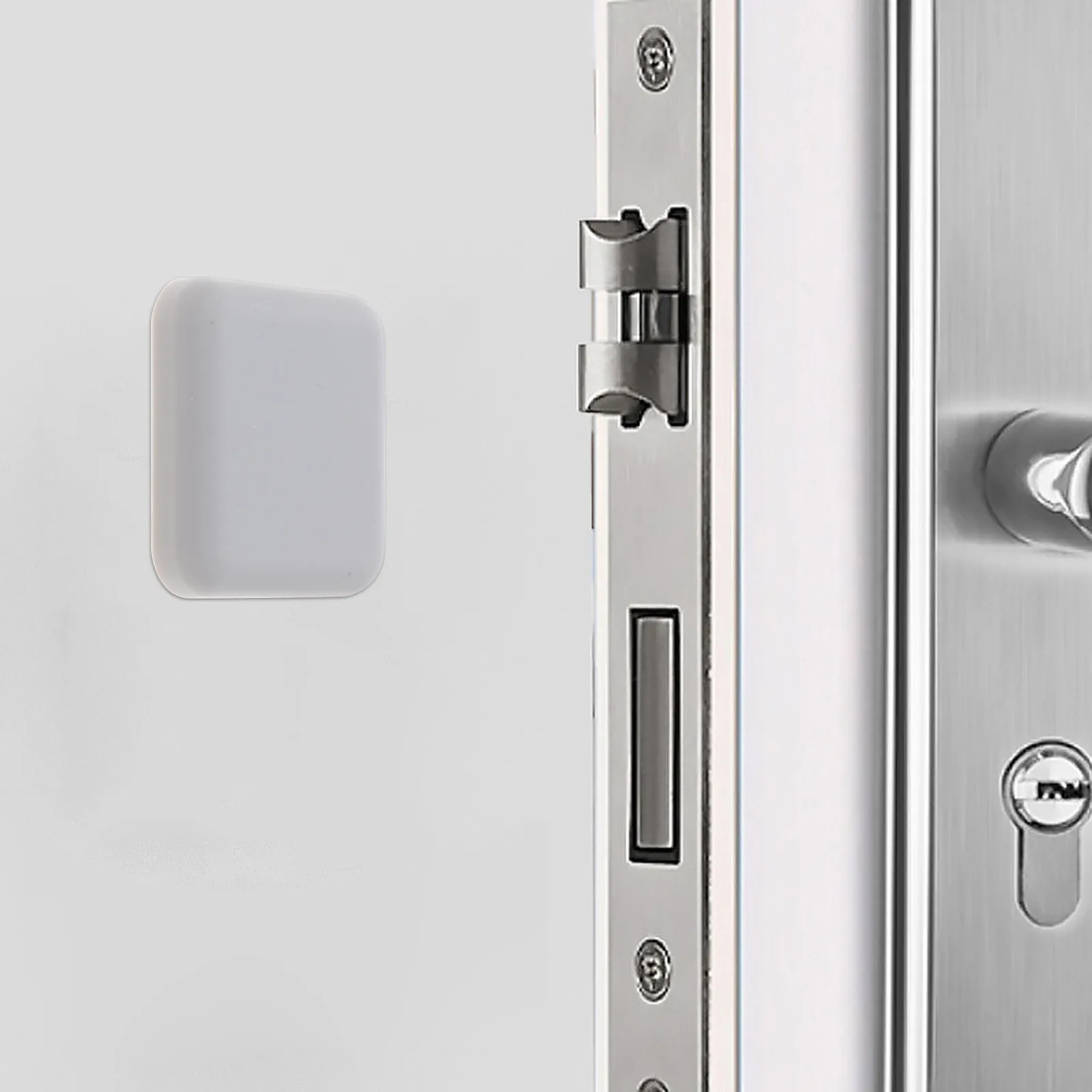 10Pcs Wall Protector High-Density Plastic Door Knob Bumper Guard for Bathroom Outdoor Use Rounded Corner Adhesive Wall Door