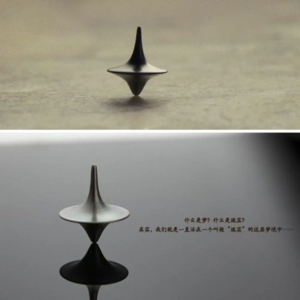 Disney Inception Metal Gyro Great Accurate Silver Spinning Top Hot Movie Totem Print Spinning Top Toys Birthday Gifts