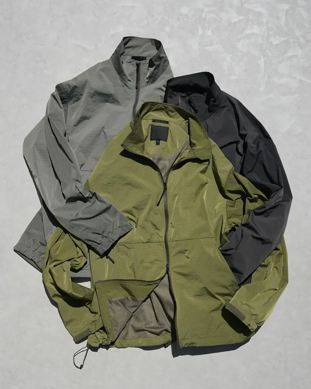 Japanese outdoor function lightweight quick-drying nylon tear-proof water-proof jacket