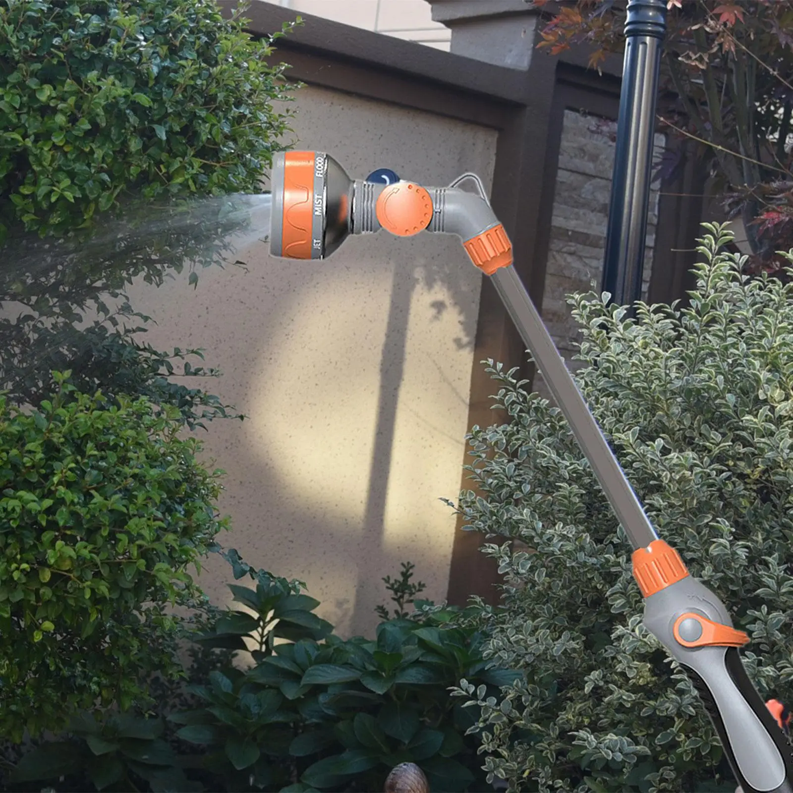 

47cm Long Garden Hose Wand 160° Rotating Nozzle for Vegetable Multipurpose with Shut Off