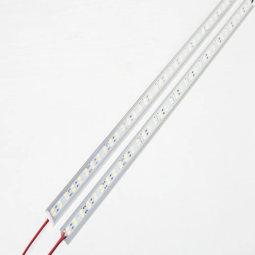 Super Bright 72LEDs LED bar DC12V 50cm kitchen storage shelf LED profile aluminum channel rigid strip for indoor lighting