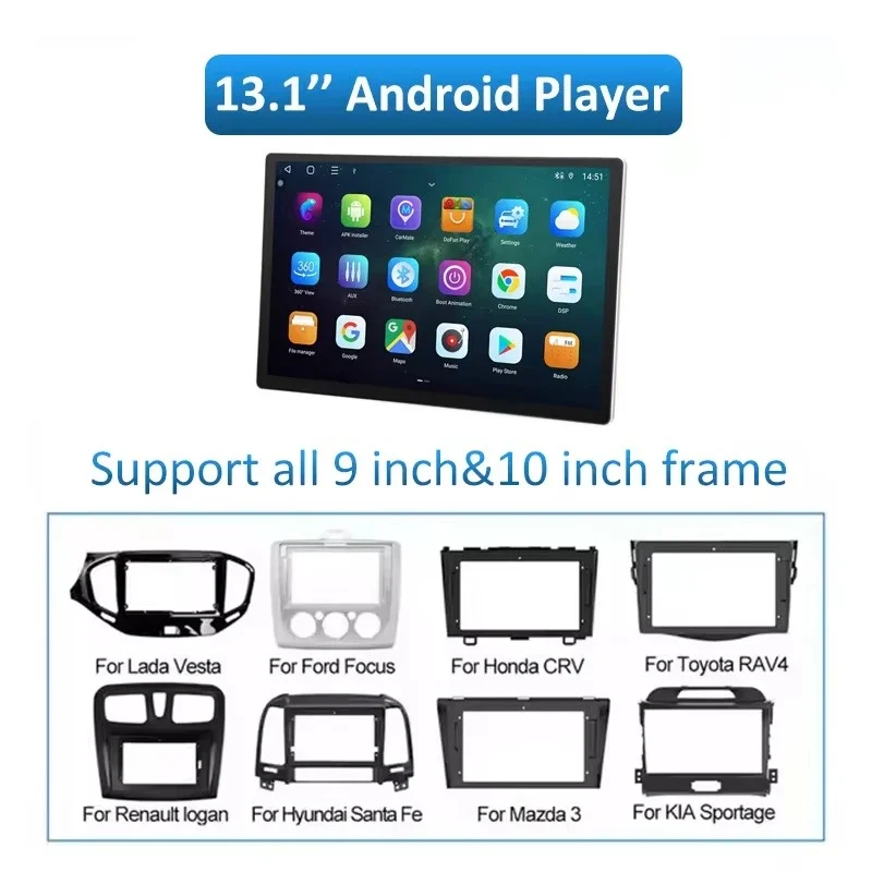 8 Core 4G DSP 13.1'' Carplay Autoradio Split Screen GPS Android Multimedia Radio Stereo Player for Discovery Sport 2016~2019 view 6