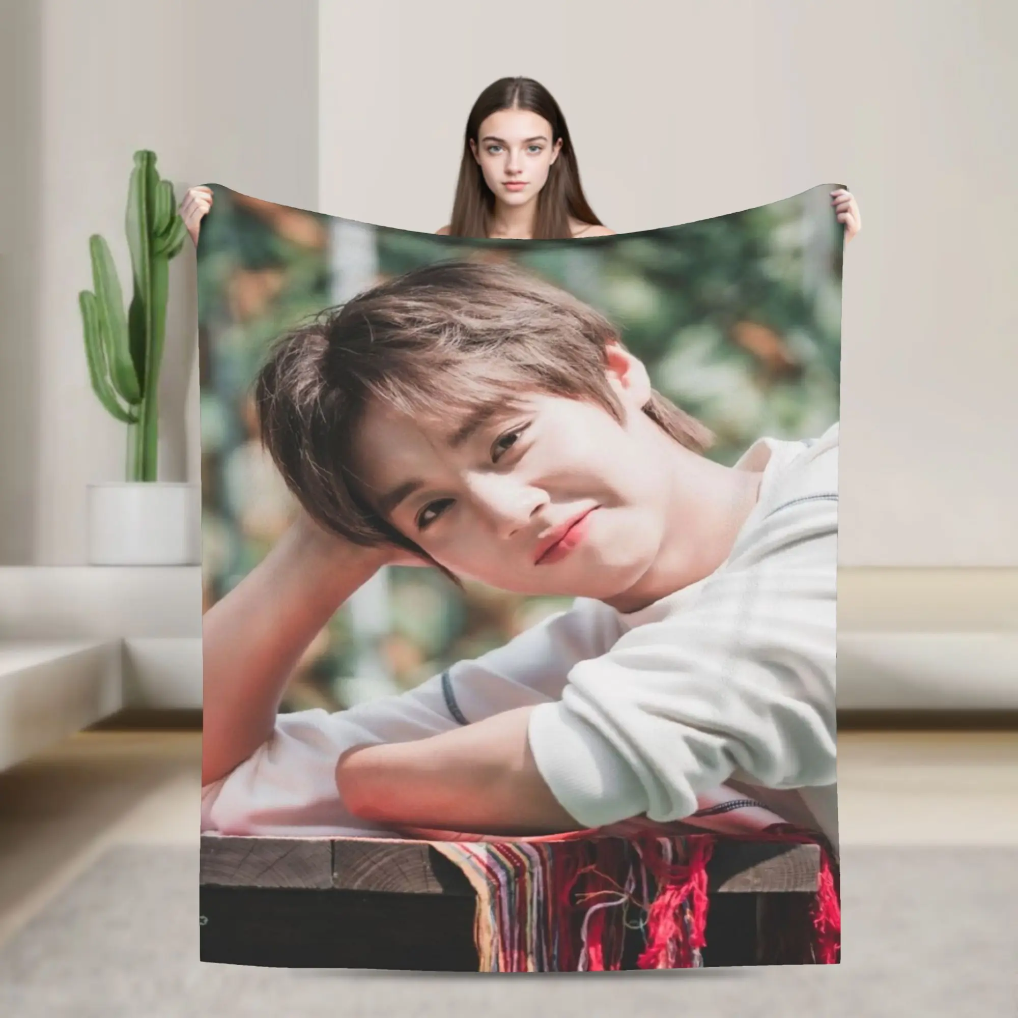 Comfort Park Ji Hoon fan gift Blanket Stuff Room Decorative  Throw Blanket Lightweight Fleece for Office