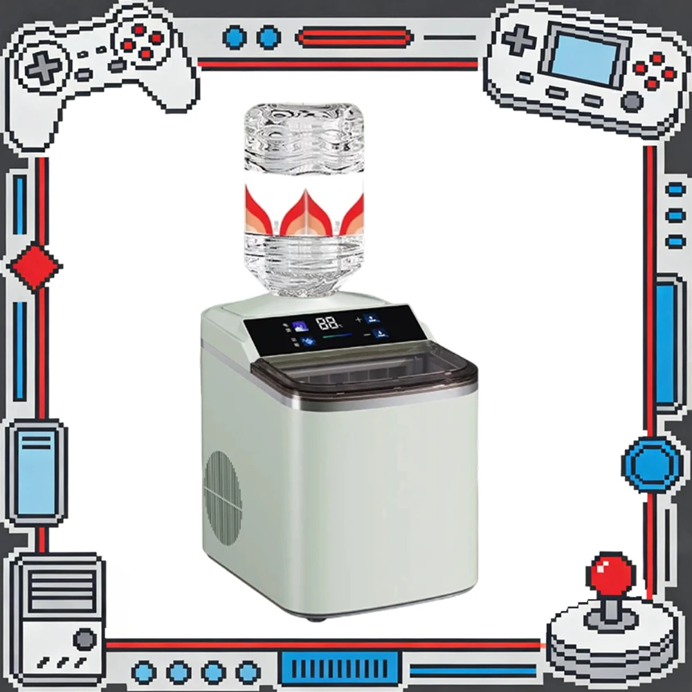 

Nostalgia Electrics ZSW-ZB17 Ice Machine One-Button Cleaning Desktop Ice Maker 12 Minutes Of Extremely Fast Ice Low Noise Gifts