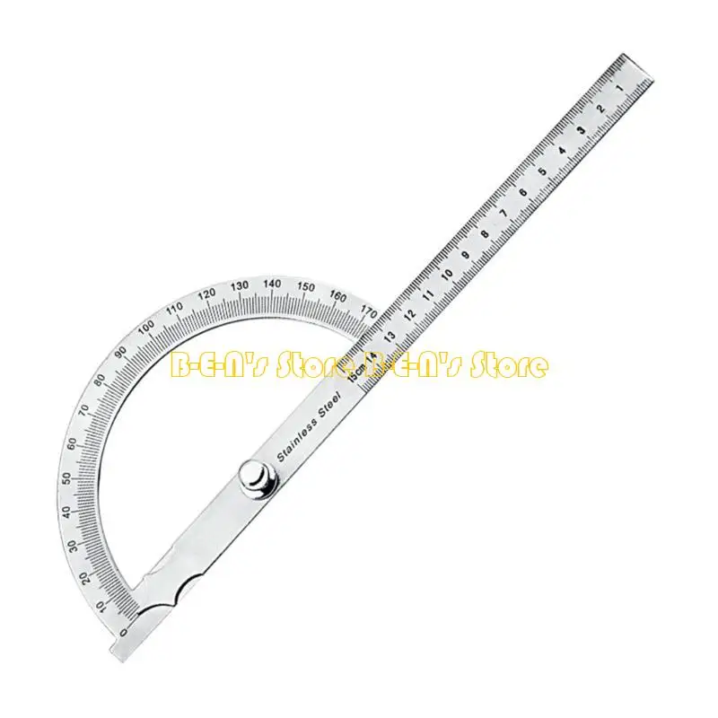 Y1AD Protractor Gauges Arm Measuring Ruler Tool Engineer Protractor Gauges 180°