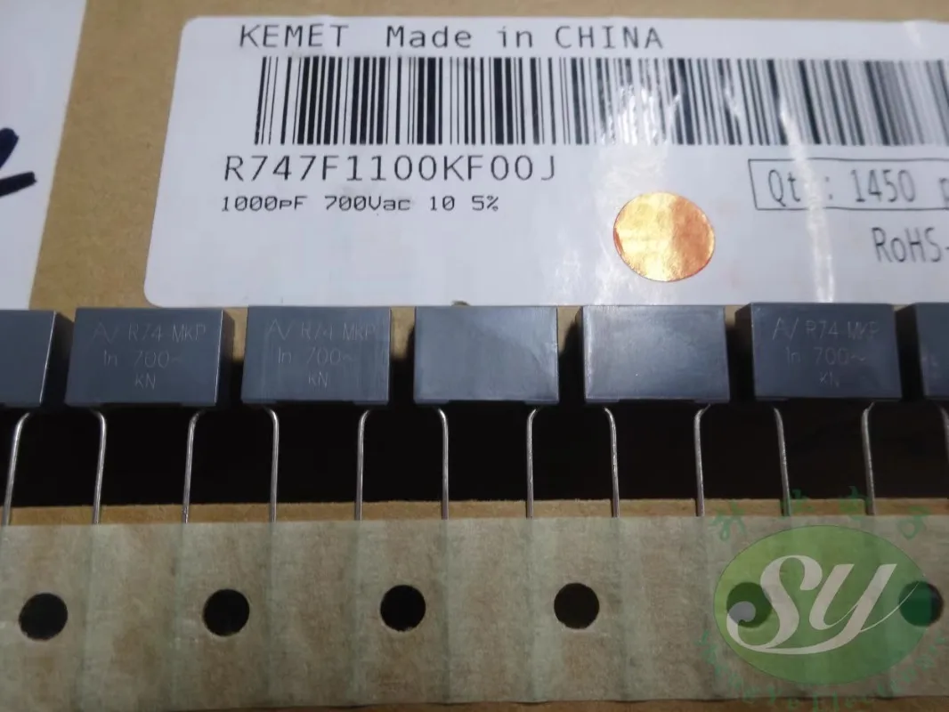 10PCS AV R74 0.001uf/700VAC 1.0nf 1000pf 1n0 102 New 10mm film capacitor R747F1100KF00J