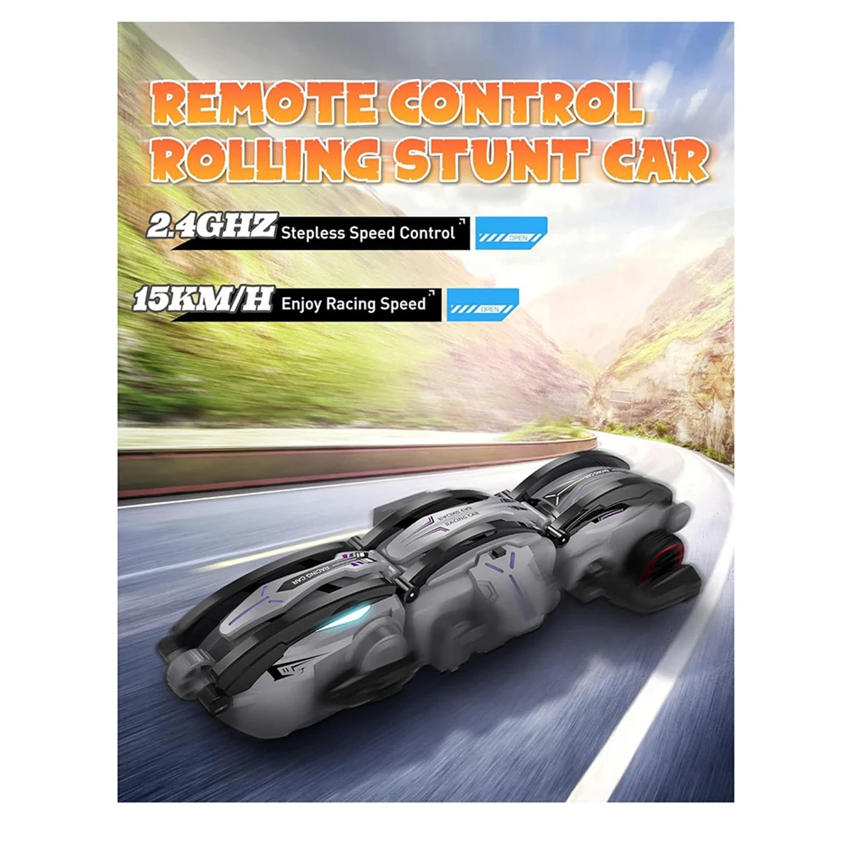 

Современный автомобиль с дистанционным управлением, радиоуправляемые автомобили, радиоуправляемый трюк-змея, серый