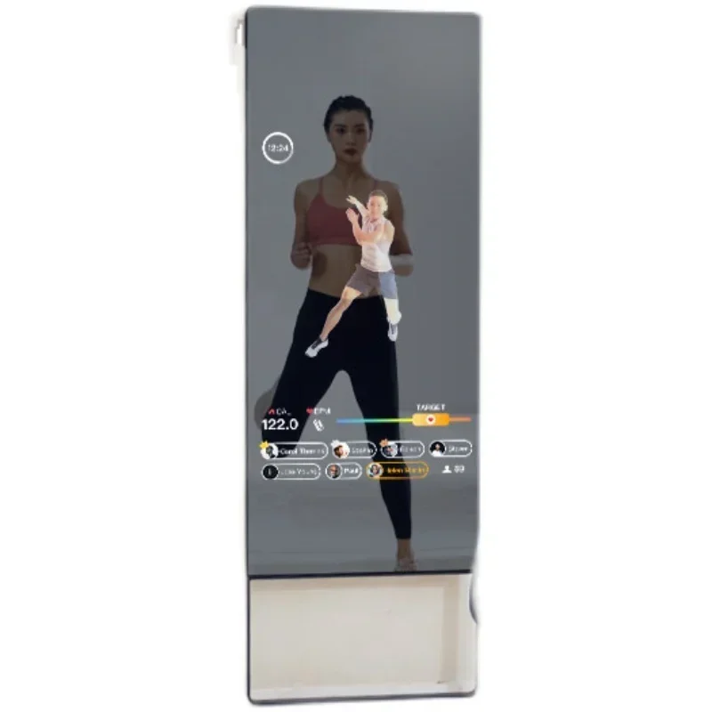 43 55 65 inch LCD touch screen digital sign intelligent fitness ai mirror gym exercise magic mirror