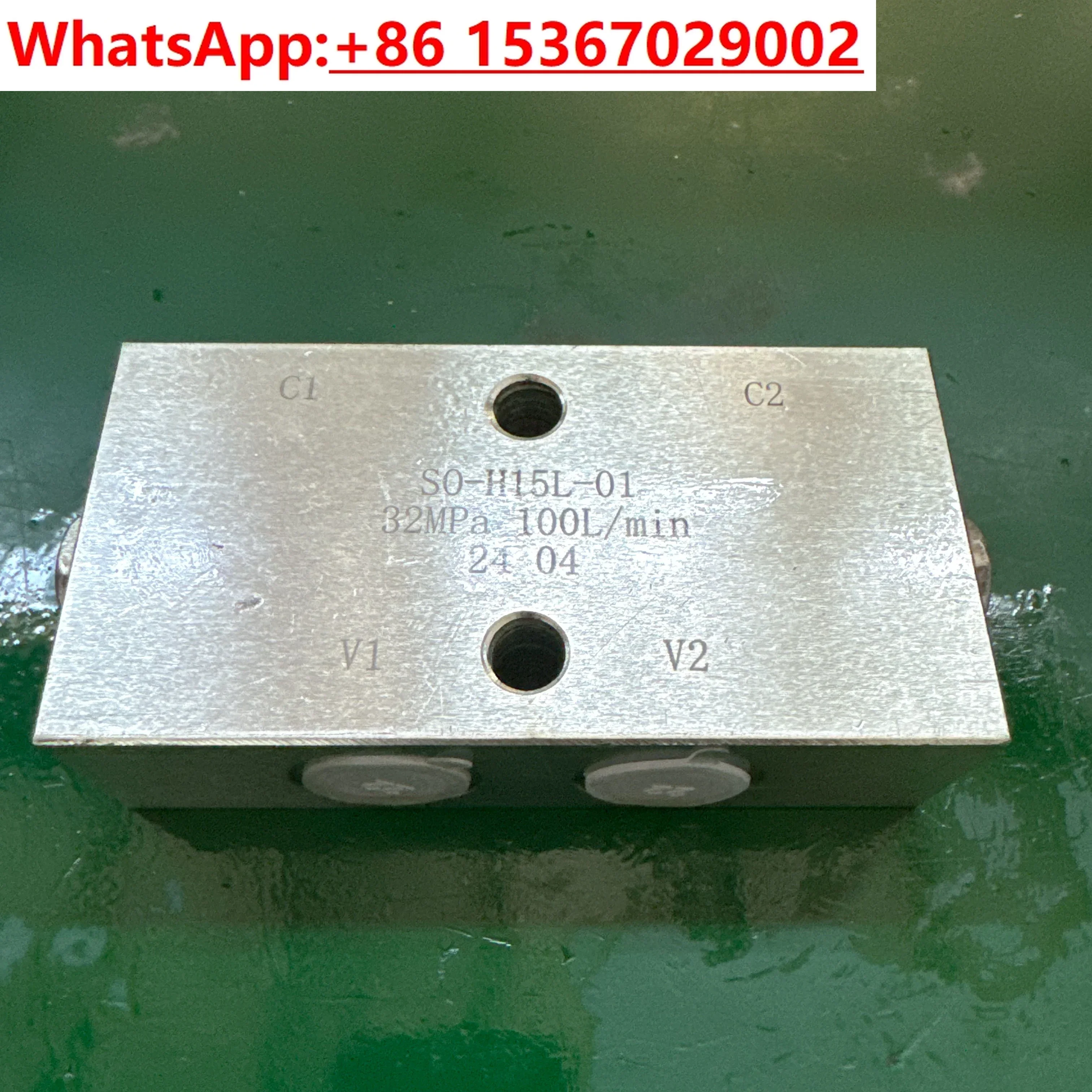 Plate hydraulic lock pressure retaining valve balance valve crane leg lock