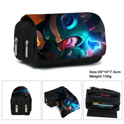 Video Game Cosplay Pencil Case Large Capacity Stationery Box Students School Pen Pouch Bags Kids Gifts Toys Bags