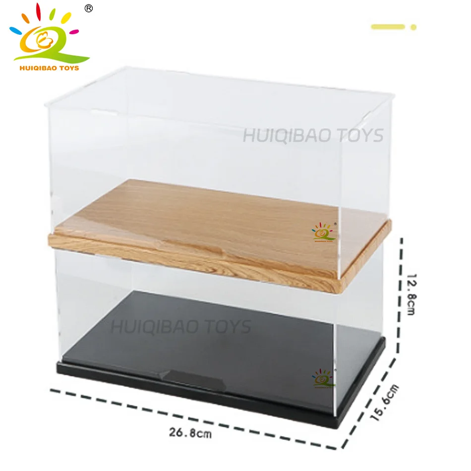 Huiqibao 3 Stappen Stofdicht Figuren Bouwstenen Vitrine Doos Show Case Model Collectie Decoratieve Bricks Speelgoed Voor Volwassen