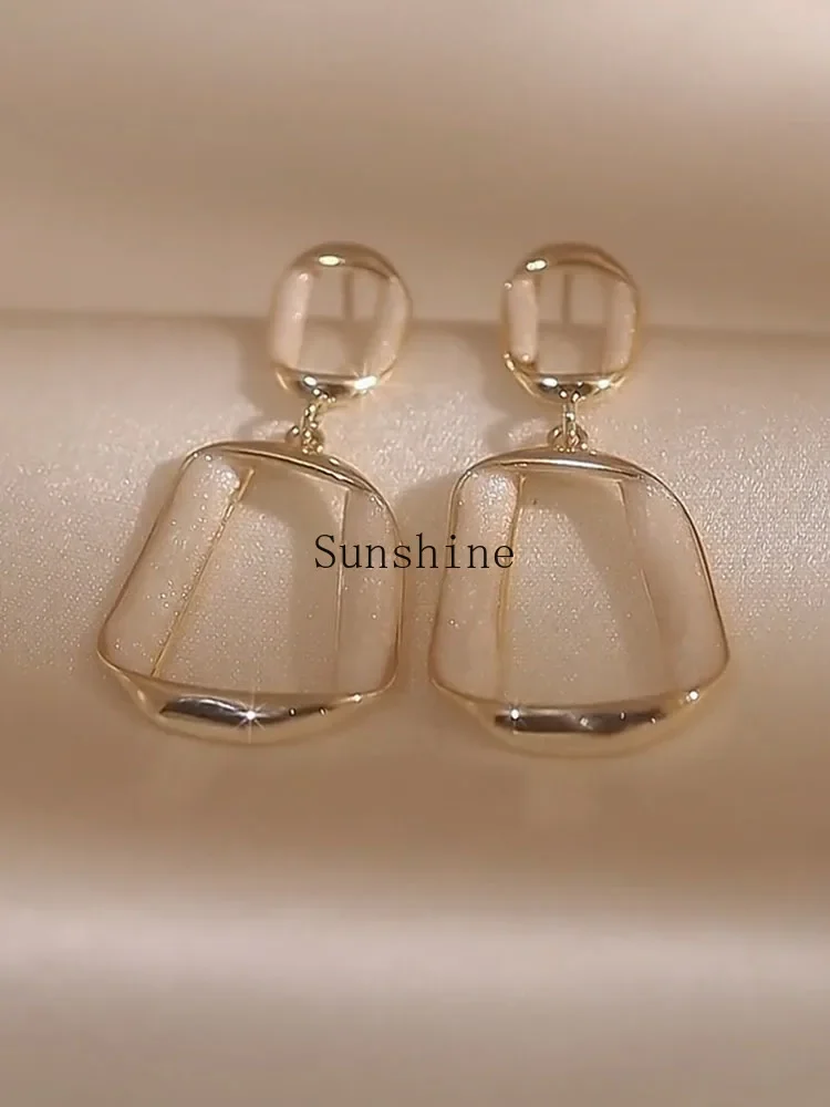 Premium sense exaggerated geometric earrings temperament personalized stud earrings