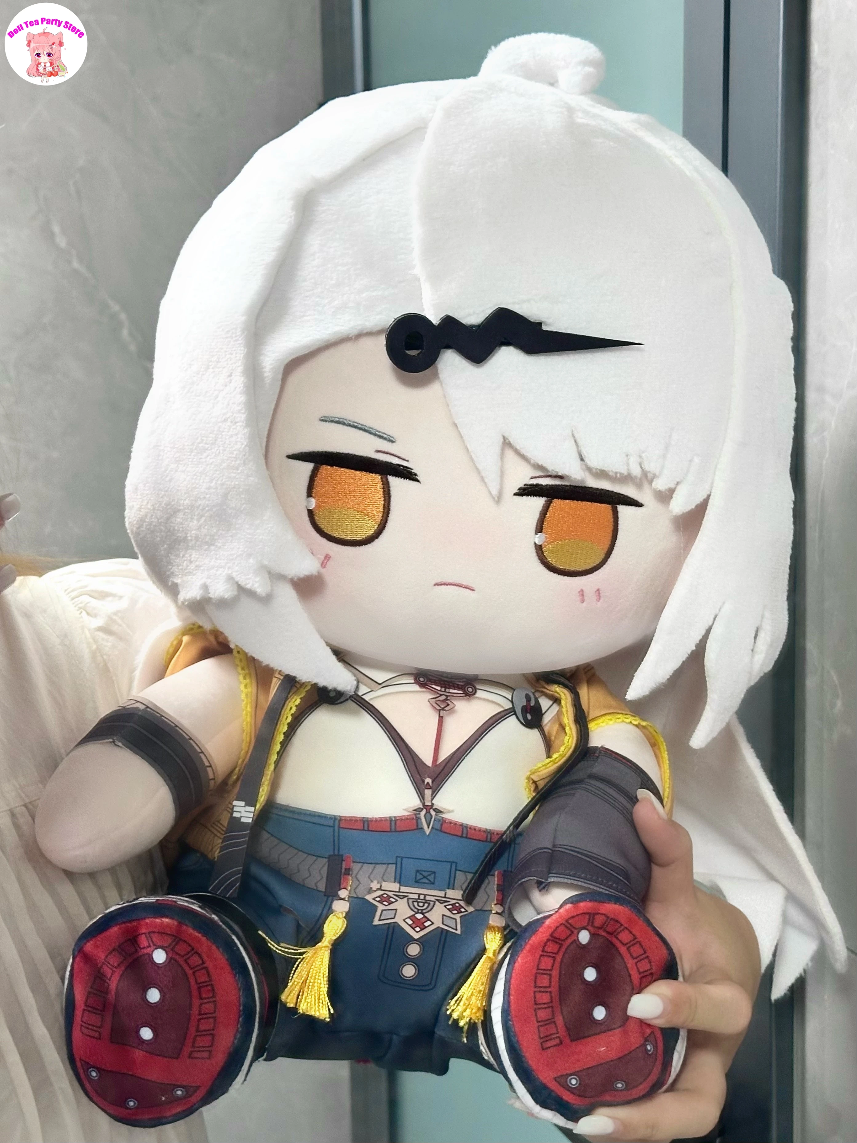 

40CM Yixuan Zenless Zone Zero Fufu Doll Cartoon Dress Up Toys Cosplay Game Sitting Posture Plush Figures Pillow Anime Gift