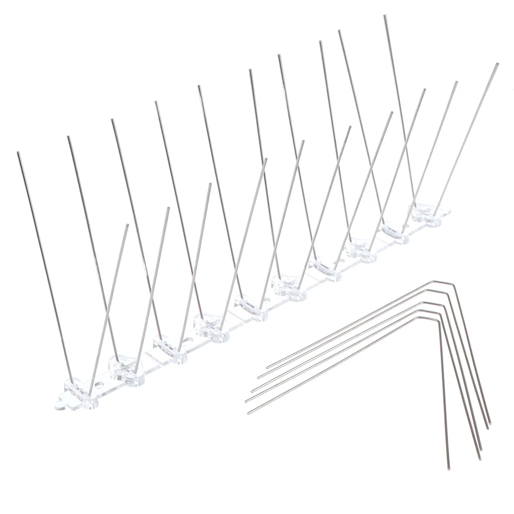 Bird Repellent Spikes Eco-friendly Anti Pigeon Nail Bird Deterrent Tool Bird Repellent Thorn Spikes Net Fence Anti-Bird Device