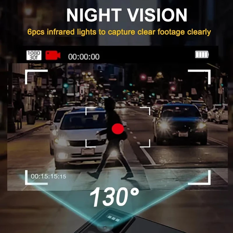 A86G-4K Mini Camera Law Enforcement Recorder WIFI Camera With High-Definition Screen Police Bodycam