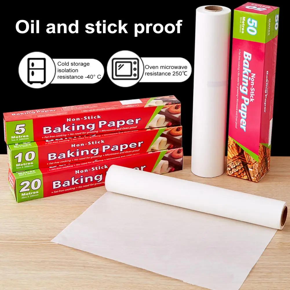 1 Box of Food-Grade Silicone Kitchen Essential Baking Paper Oil Absorbent Mess-Free Baking Solution Non-stick Baking Paper