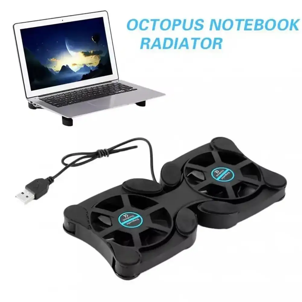 Usb Laptop Cooling Fan Stand Notebook Foldable Folding Fan Cooler Notebook Cooling Pad Radiator Cooler Master For 14in Note W4t9