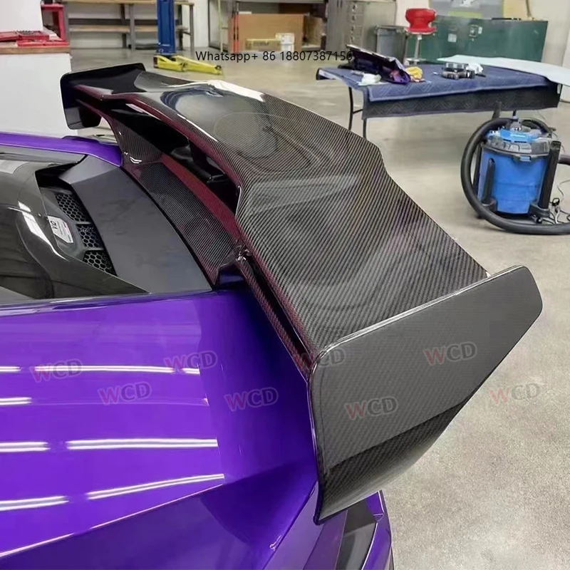 

STO Style Glossy Carbon Fiber Rear Spoiler Wing for Lambo Huracan LP580-2 LP610-4 EVO 2014-2018