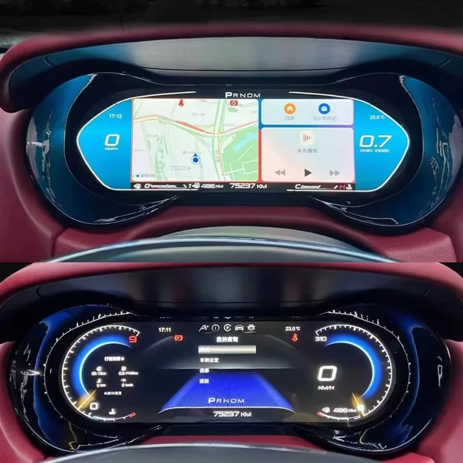 

Для Maserati Levante Quattroporte Ghibli GT 2004-2023 измеритель скорости приборной панели автомобиля дисплей приборной панели с цифровым кластером Carplay