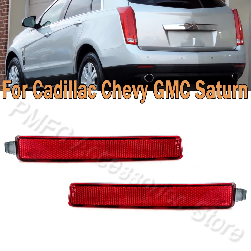 Car Rear Bumper Reflector Brake Light Warning Light Reflective Reflector Lamp For Cadillac Chevy GMC Saturn 25881882 25881881