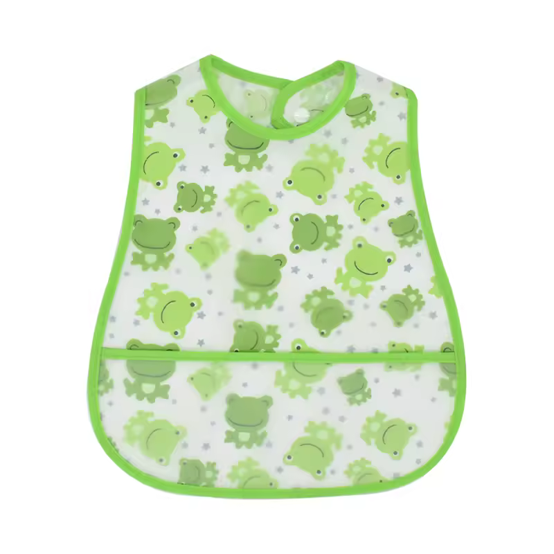 2023New Cartoon Pattern EVA Waterproof Pocket Lunch Feeding Bibs Adjustable Baby Bibs Cute Children Baby Apron Kids Burp Cloths - Image 20