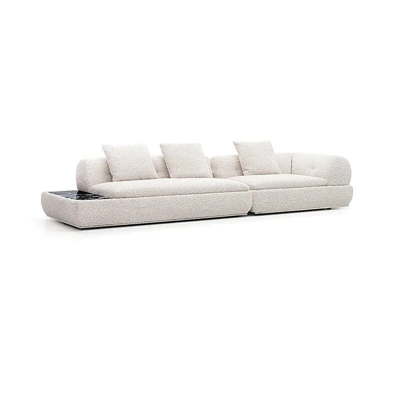 Super moon sofa Italian minimalist large apartment fabric sofa