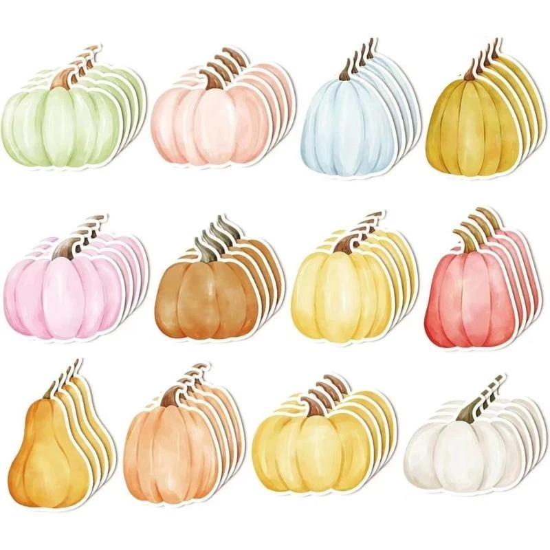 Y5LB Pumpkin Note Paper Small Notepads Unllined, Reminders on Fridges Notebook