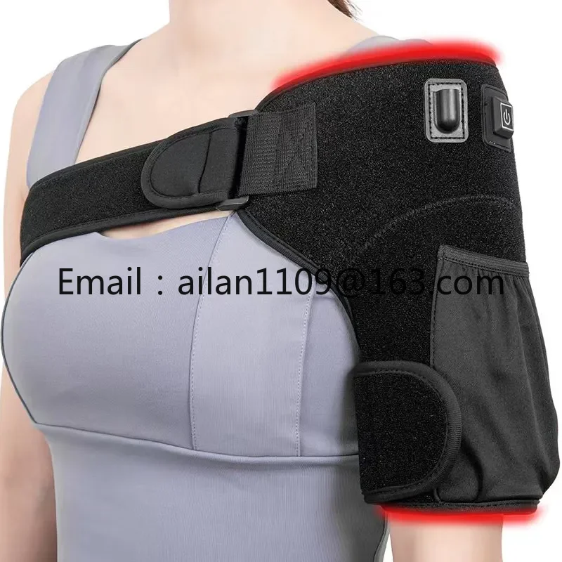 

Shanglaite 2024 New Trend Home Clinic Use 660nm 850nm Infrared Red Light Therapy Shoulder Pad Muscle Relax Wearable Heating Mat