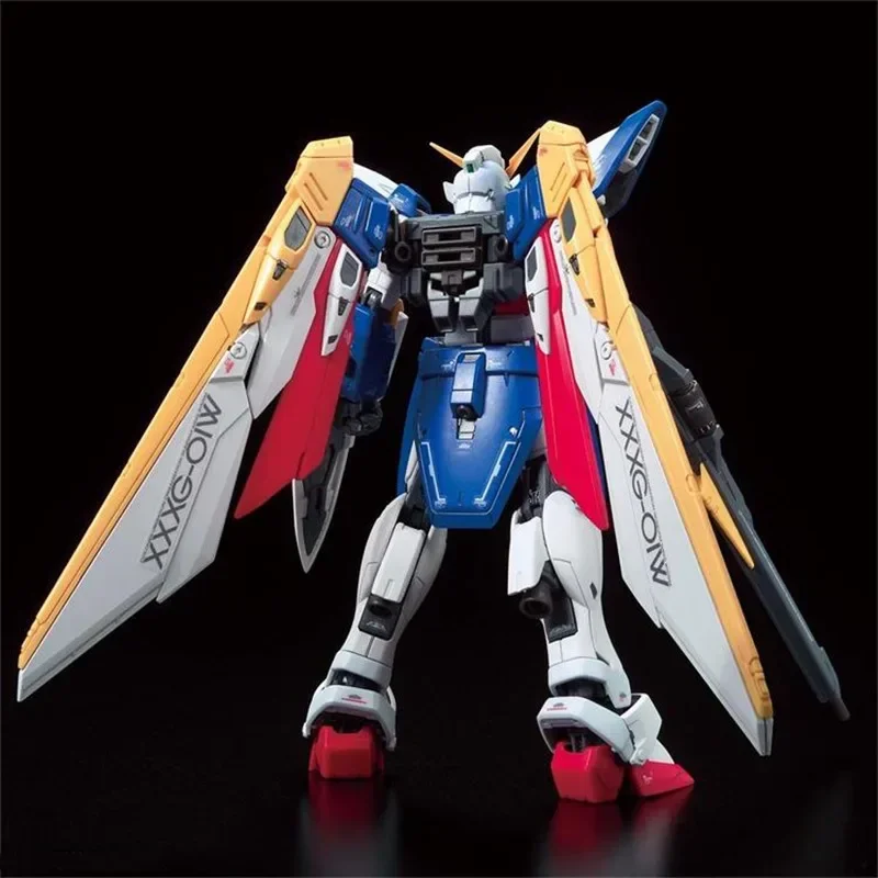 Auf Lager echte Bandai Anime Flügel Gundam RG 1/144 XXXG-01W Montage Modell Anime Action figur Modell Spielzeug Sammler Jungen Geschenke