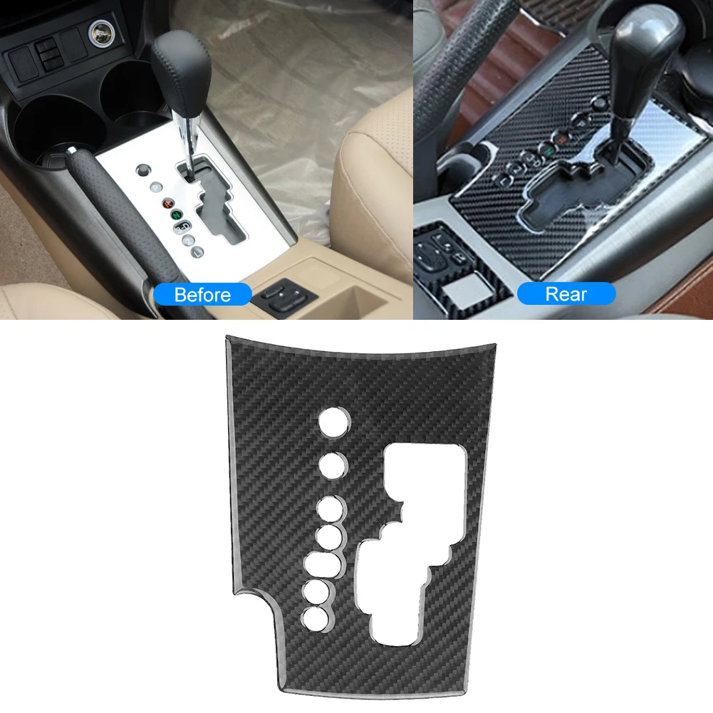 Carbon Fiber Car Gear Shift Panel for Toyota RAV4 2006 2007 2008 2009 2010 2011 2012 2013 Car Interior Trim Frame Accessories