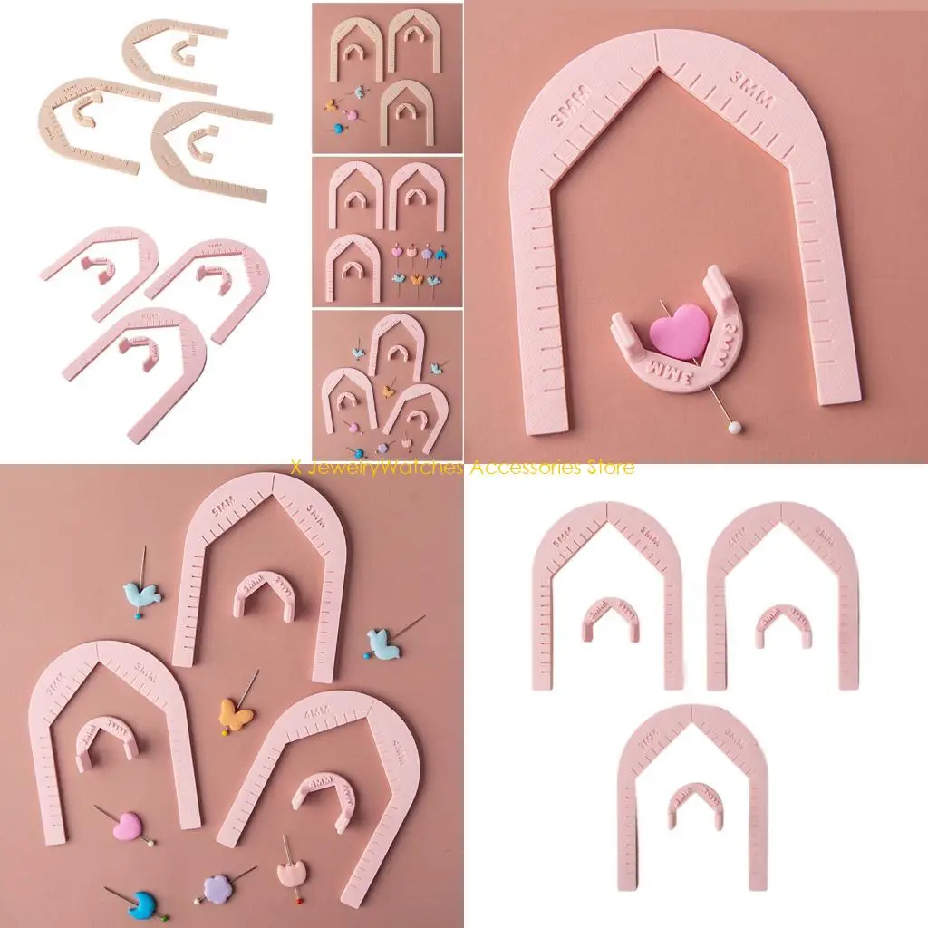 

31KD Ergonomic Earring Drilling Tool Hole Positioning Guide for Jewelry Craft PLA Materials Designs