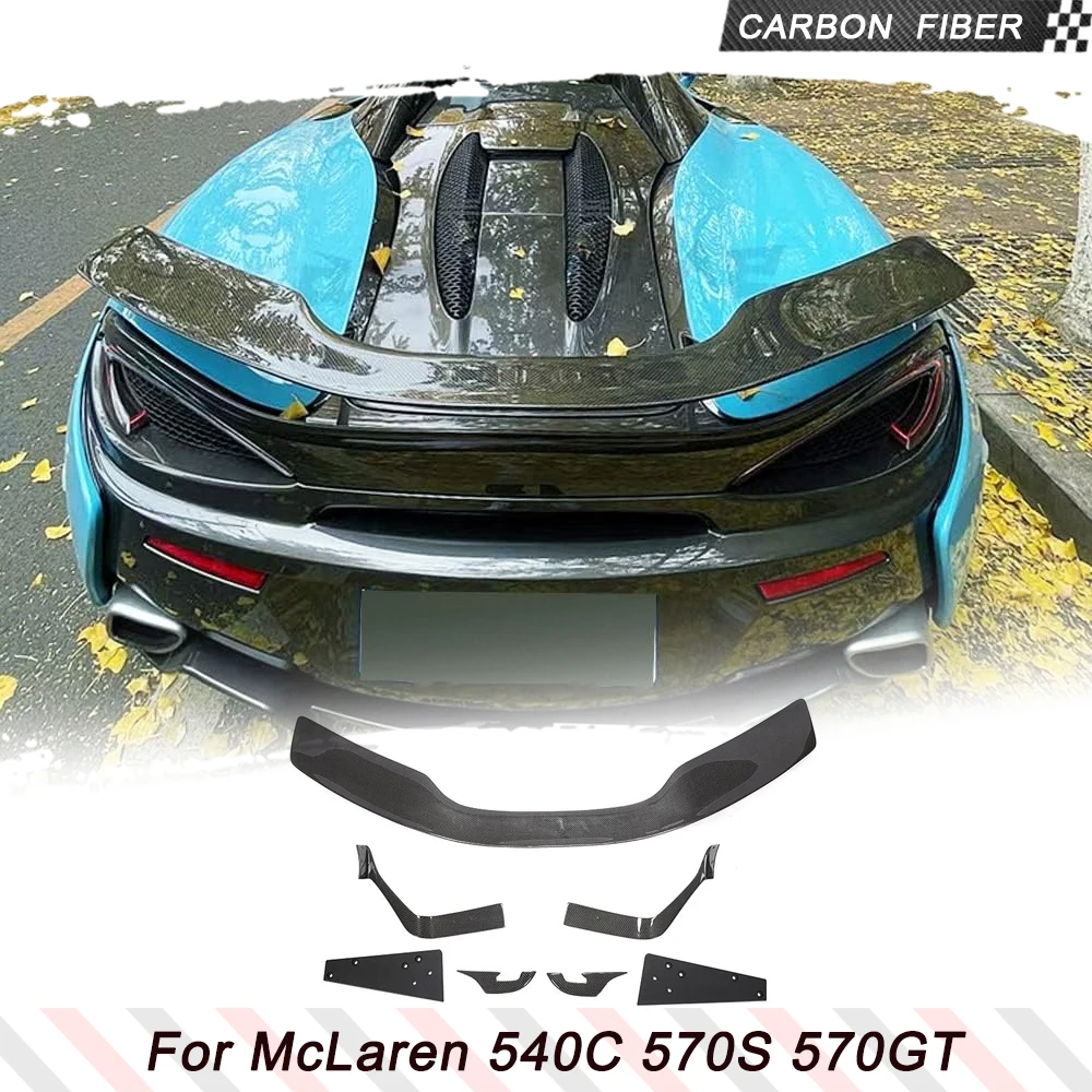 

Задний спойлер из углеродного волокна подходит для Mclaren 540c 570s 2-дверный 2015-2019, пользовательские детали, спойлер для багажника, заднее крыло, спойлер, комплекты тела