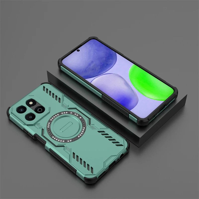 Armor Case For Honor X6b 5G Magnetic Adsorption Wireless Charge Back Cover For Honor X6b 5G Case For Honor X6b 5G Case 6.77 inch view 5